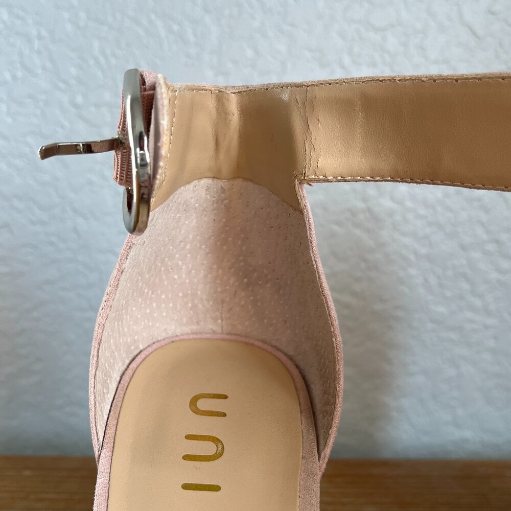 Unisa Women's Ankle Strap Platform Heels Blush Pink Size 8.5 M - Picture 6 of 9